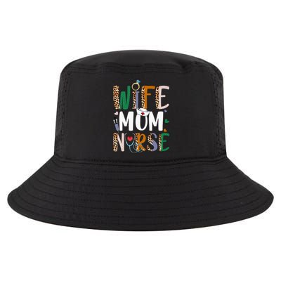 Wife Mom Nurse Wo RN LPN Mothers Day For Nurses Cool Comfort Performance Bucket Hat