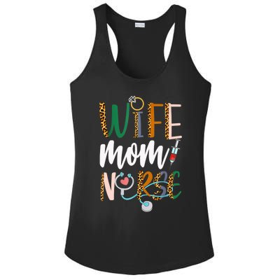 Wife Mom Nurse Womens RN LPN Mothers Day Nurse Week 2022 Ladies PosiCharge Competitor Racerback Tank