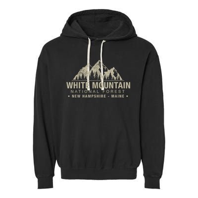 White Mountain National Forest New Hampshire Maine Garment-Dyed Fleece Hoodie