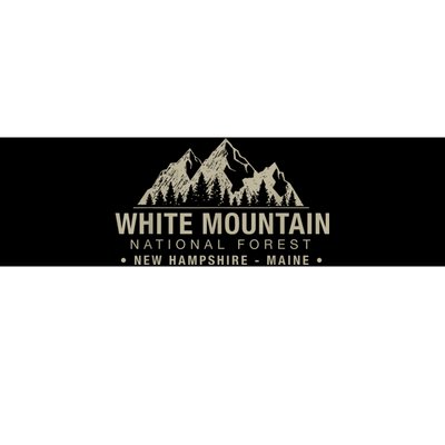 White Mountain National Forest New Hampshire Maine Bumper Sticker