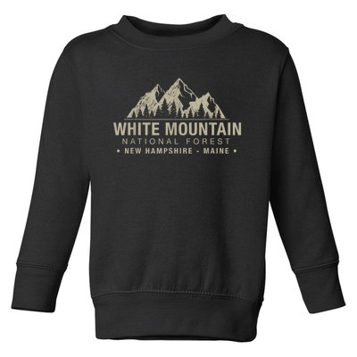 White Mountain National Forest New Hampshire Maine Toddler Sweatshirt