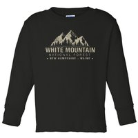 White Mountain National Forest New Hampshire Maine Toddler Long Sleeve Shirt