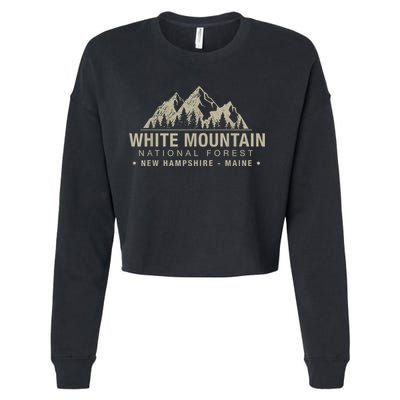 White Mountain National Forest New Hampshire Maine Cropped Pullover Crew