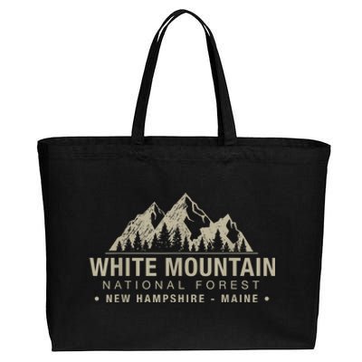 White Mountain National Forest New Hampshire Maine Cotton Canvas Jumbo Tote