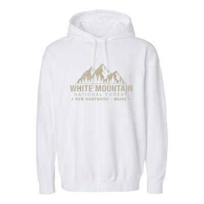 White Mountain National Forest New Hampshire Maine Garment-Dyed Fleece Hoodie