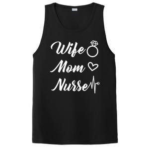 Wife Mom Nurse Cute Gift PosiCharge Competitor Tank