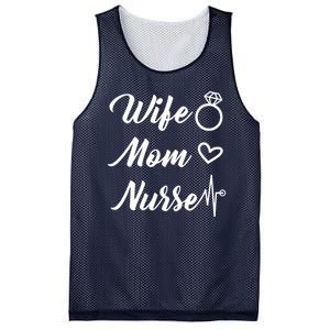 Wife Mom Nurse Cute Gift Mesh Reversible Basketball Jersey Tank