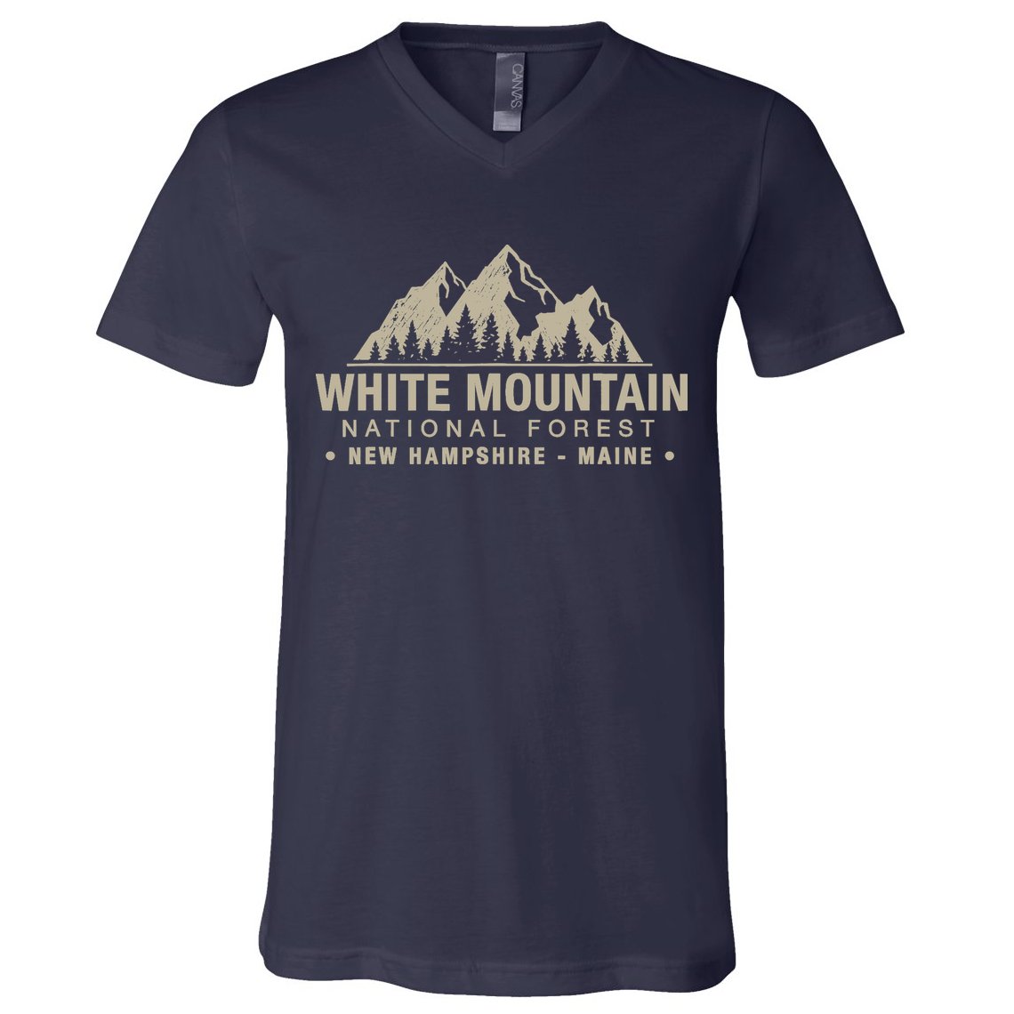 White Mountain National Forest New Hampshire Maine V-Neck T-Shirt