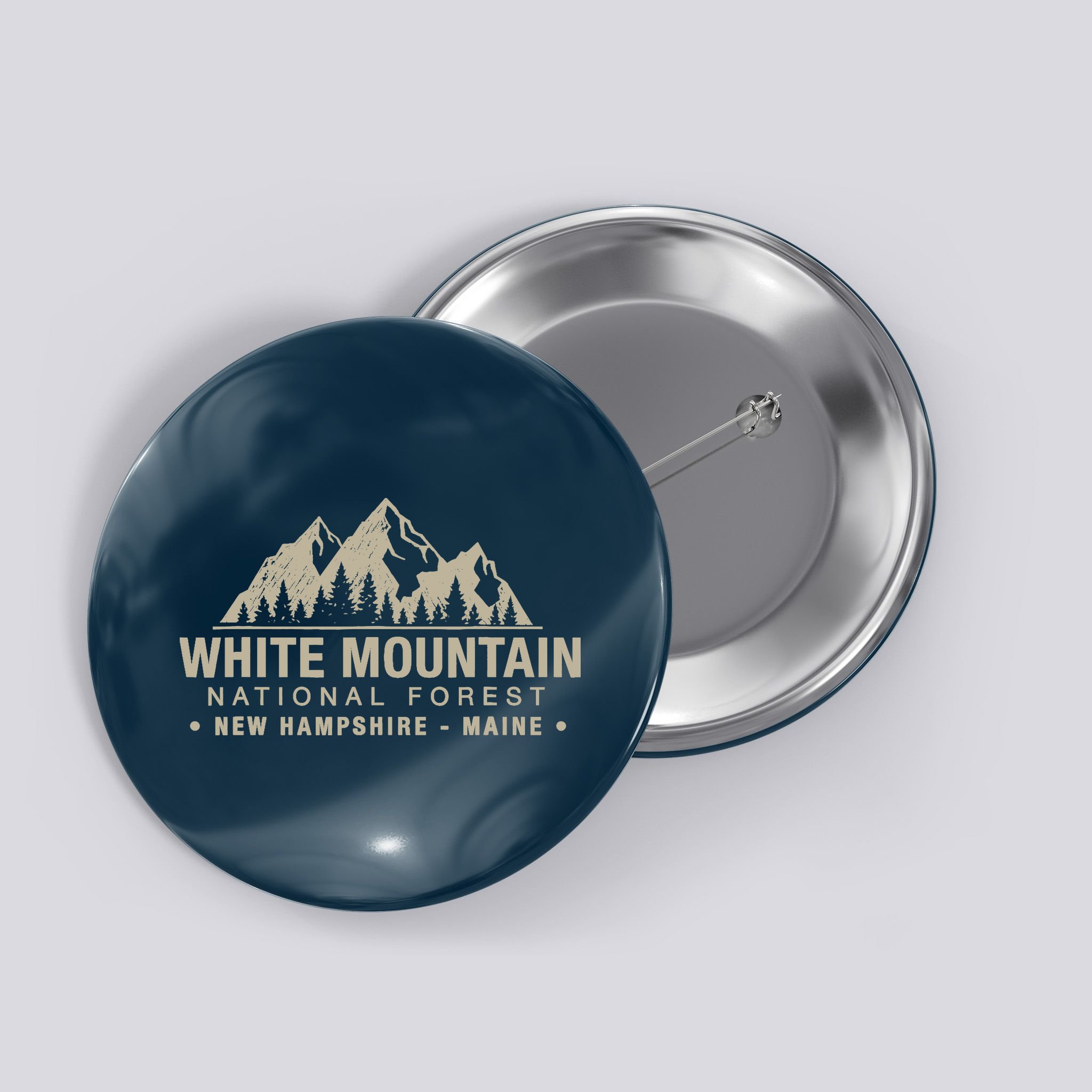 White Mountain National Forest New Hampshire Maine Button