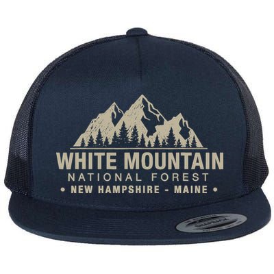 White Mountain National Forest New Hampshire Maine Flat Bill Trucker Hat