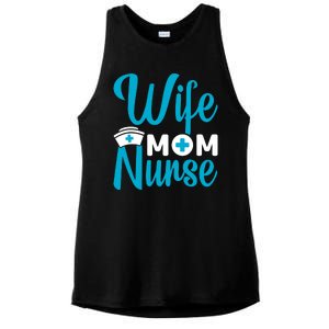 Wife Mom Nurse Ladies PosiCharge Tri-Blend Wicking Tank