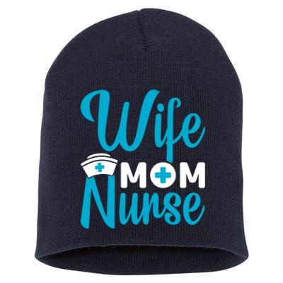 Wife Mom Nurse Short Acrylic Beanie