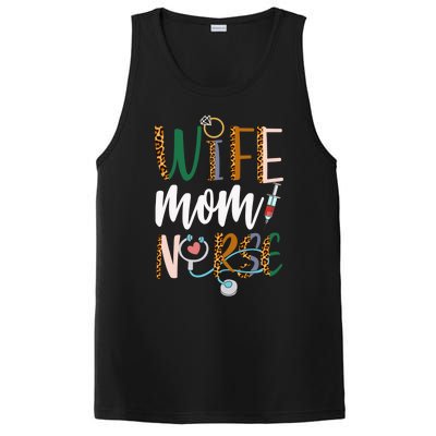 Wife Mom Nurse Rn Lpn Mothers Day For Nurses Gift PosiCharge Competitor Tank