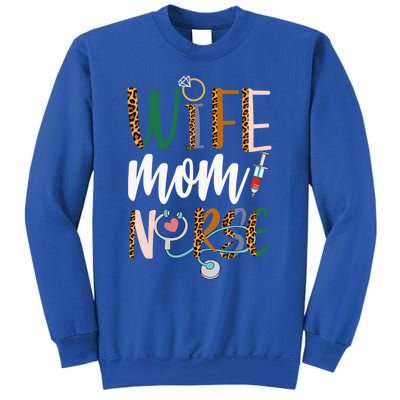 Wife Mom Nurse Rn Lpn Mothers Day For Nurses Gift Sweatshirt