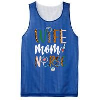 Wife Mom Nurse Rn Lpn Mothers Day For Nurses Gift Mesh Reversible Basketball Jersey Tank