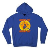 Witchy Moons Out Brooms Out Halloween Moon Graphic Gift Tall Hoodie