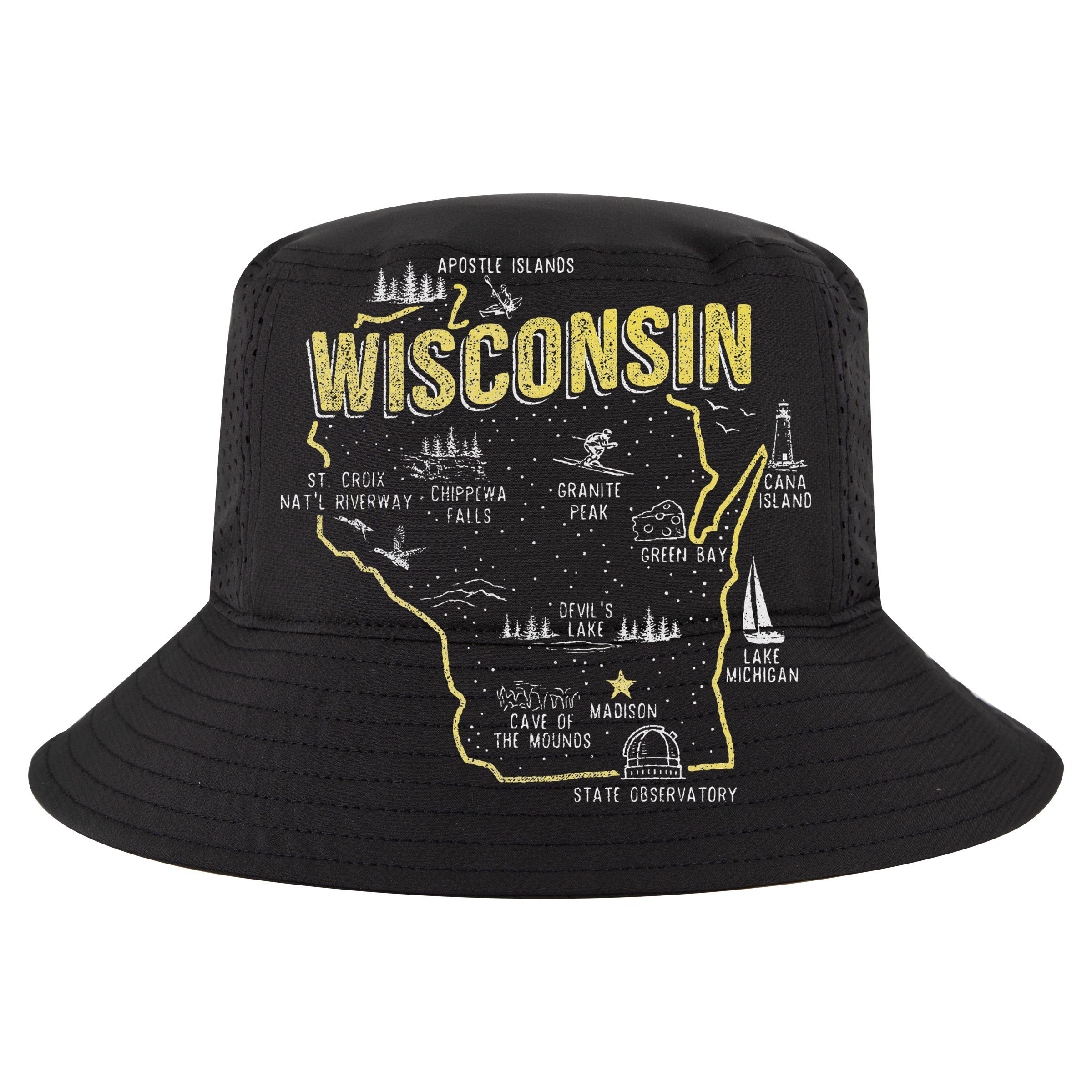 Wisconsin Map Of Memorable Spots Doggie Tank