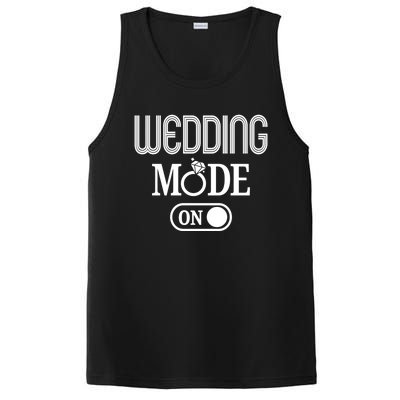 Wedding Mode On Button Funny Wedding Planning Gift Cool Gift PosiCharge Competitor Tank