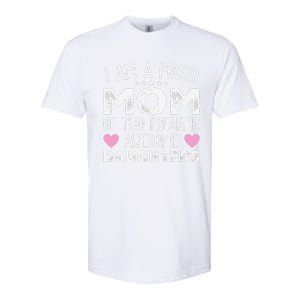 Women Mom Of 2 Girl Two Daughters Mothers Day Softstyle CVC T-Shirt