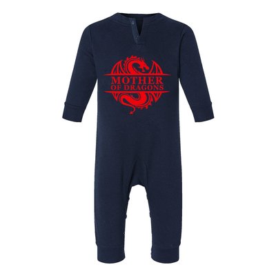 Wo Mother Of Dragons Mom Mother's Day Dragon Family Outfit Infant Fleece One Piece