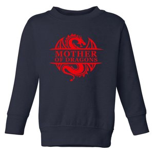 Wo Mother Of Dragons Mom Mother's Day Dragon Family Outfit Toddler Sweatshirt