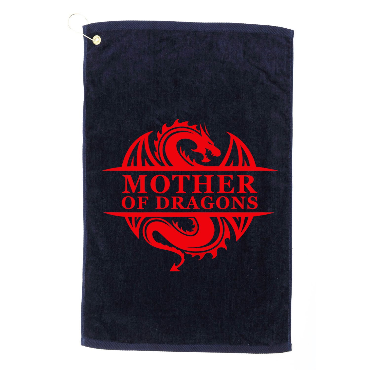 Wo Mother Of Dragons Mom Mother's Day Dragon Family Outfit Golf Towel