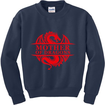 Wo Mother Of Dragons Mom Mother's Day Dragon Family Outfit Kids Sweatshirt