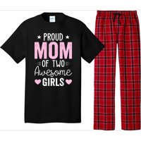 Wo Mom of 2 Girl Two Daughters Mother's Day Pajama Set