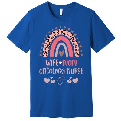 Wife Mom Oncology Nurse Strong As A Mother Nurse Mom Mother' Gift Premium T-Shirt