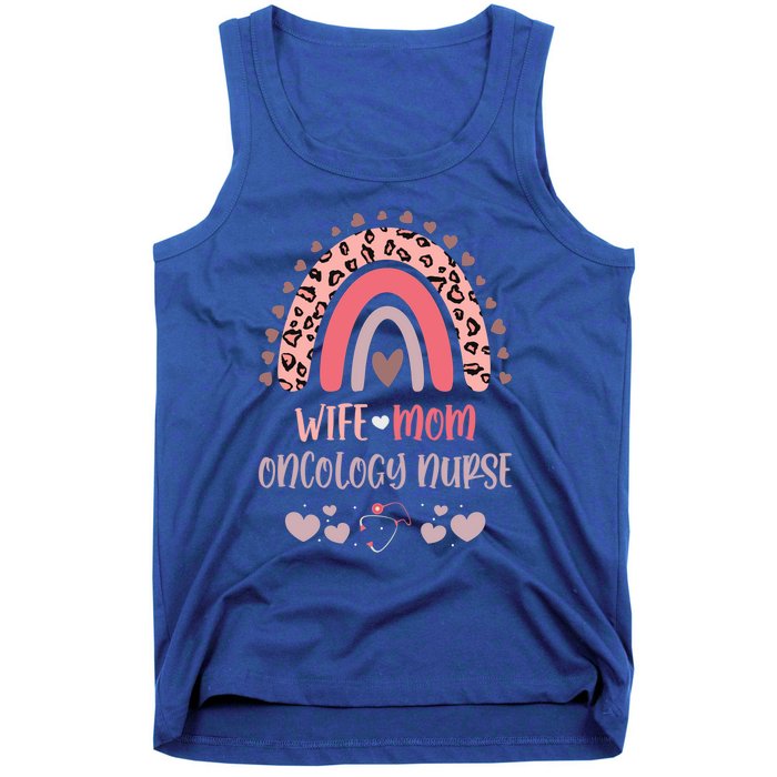 Wife Mom Oncology Nurse Strong As A Mother Nurse Mom Mother' Gift Tank Top