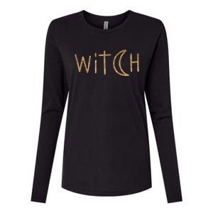 Witch Moon October Halloween Womens Cotton Relaxed Long Sleeve T-Shirt