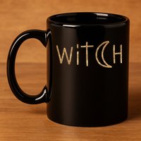 Witch Moon October Halloween 11oz C Handle Ceramic Mug