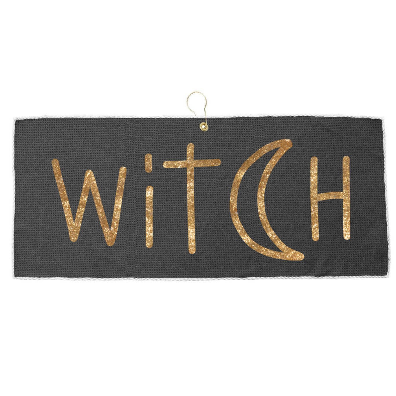Witch Moon October Halloween Large Microfiber Waffle Golf Towel