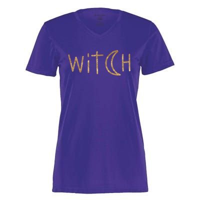 Witch Moon October Halloween Women's Momentum V-Neck T-Shirt