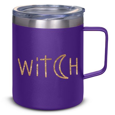 Witch Moon October Halloween 12oz Stainless Steel Coffee Mug