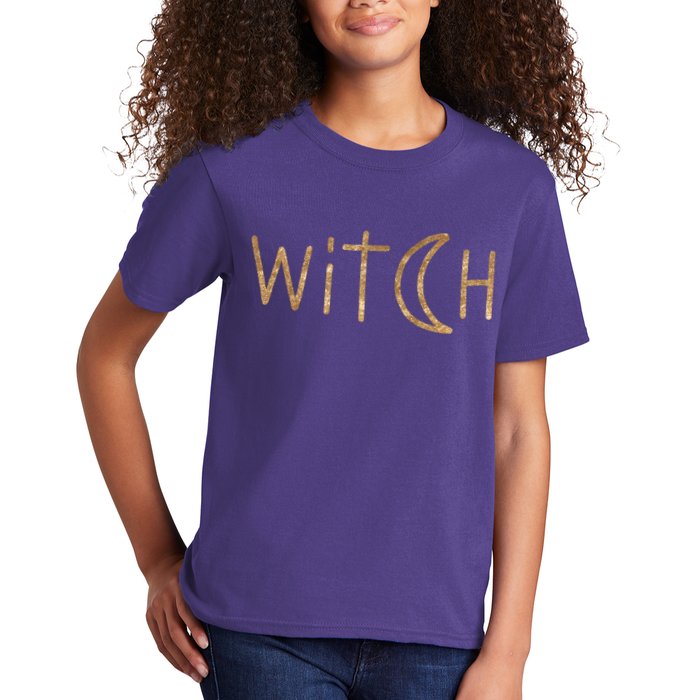 Witch Moon October Halloween Kids T-Shirt