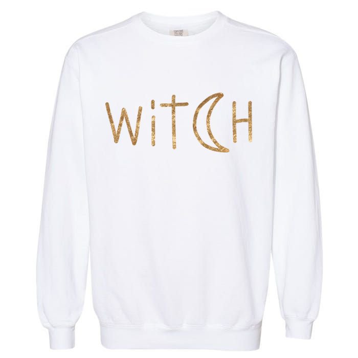 Witch Moon October Halloween Garment-Dyed Sweatshirt