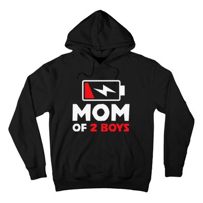 Womens Mom Of Two Mother Of Two Mom Of 2 Twin Mother Hoodie