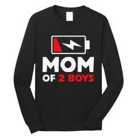 Womens Mom Of Two Mother Of Two Mom Of 2 Twin Mother Long Sleeve Shirt