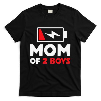 Womens Mom Of Two Mother Of Two Mom Of 2 Twin Mother T-Shirt