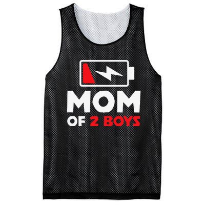 Womens Mom Of Two Mother Of Two Mom Of 2 Twin Mother Mesh Reversible Basketball Jersey Tank