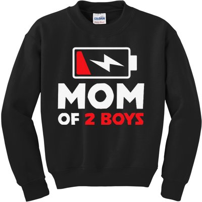 Womens Mom Of Two Mother Of Two Mom Of 2 Twin Mother Kids Sweatshirt