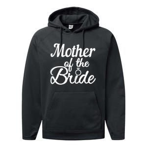 Womens Mother Of The Bride, Wedding, Bridal Shower Party, Matching Performance Fleece Hoodie