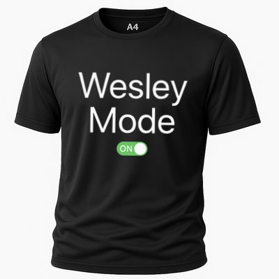 Wesley Mode On First Name Smartphone Design Novelty Cooling Performance Crew T-Shirt