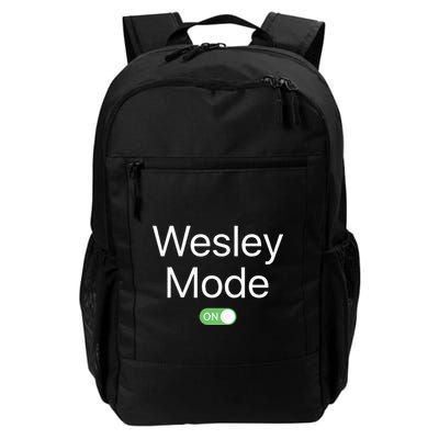 Wesley Mode On First Name Smartphone Design Novelty Daily Commute Backpack