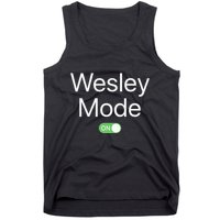 Wesley Mode On First Name Smartphone Design Novelty Tank Top