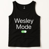 Wesley Mode On First Name Smartphone Design Novelty Tank Top