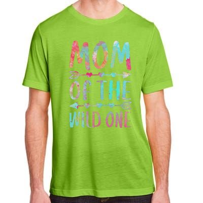 Womens Mom Of The Wild One Mother's Day Adult ChromaSoft Performance T-Shirt