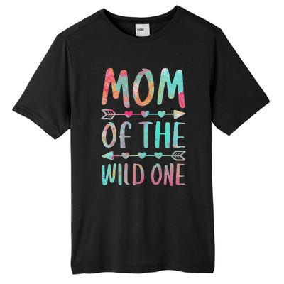 Womens Mom Of The Wild One Mother's Day Tall Fusion ChromaSoft Performance T-Shirt