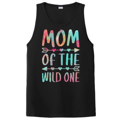 Womens Mom Of The Wild One Mother's Day PosiCharge Competitor Tank